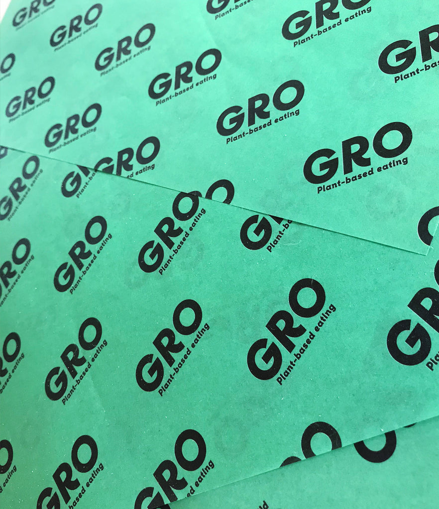 COOP GRO PLANT BASED EATING Printed greaseproof paper PackGenie