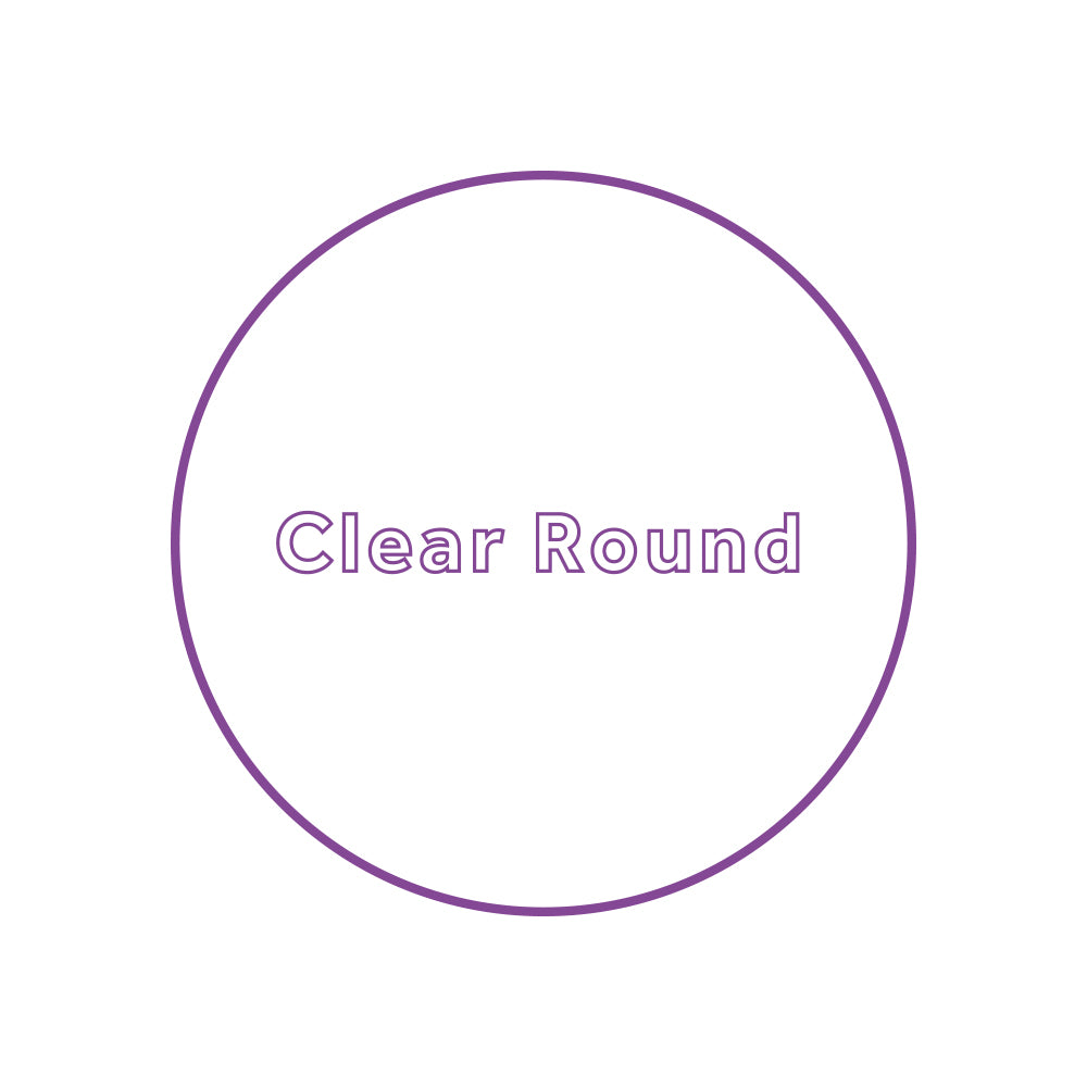 clear round stickers