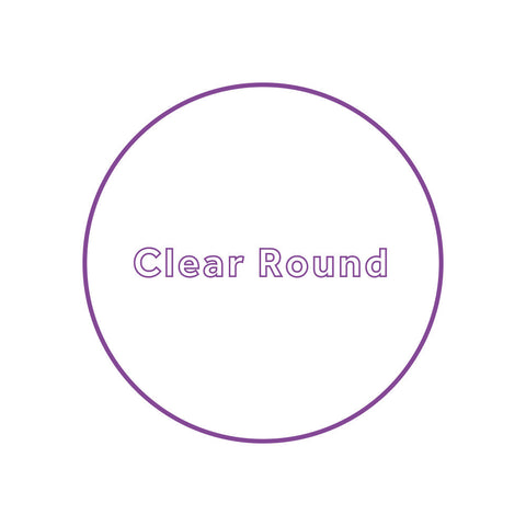 135mm Round - Clear Waterproof Vinyl Printed Stickers / Labels