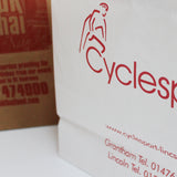 Medium (8.5x4.25x10") Brown Custom Printed Paper Carrier Bags -Digital Print