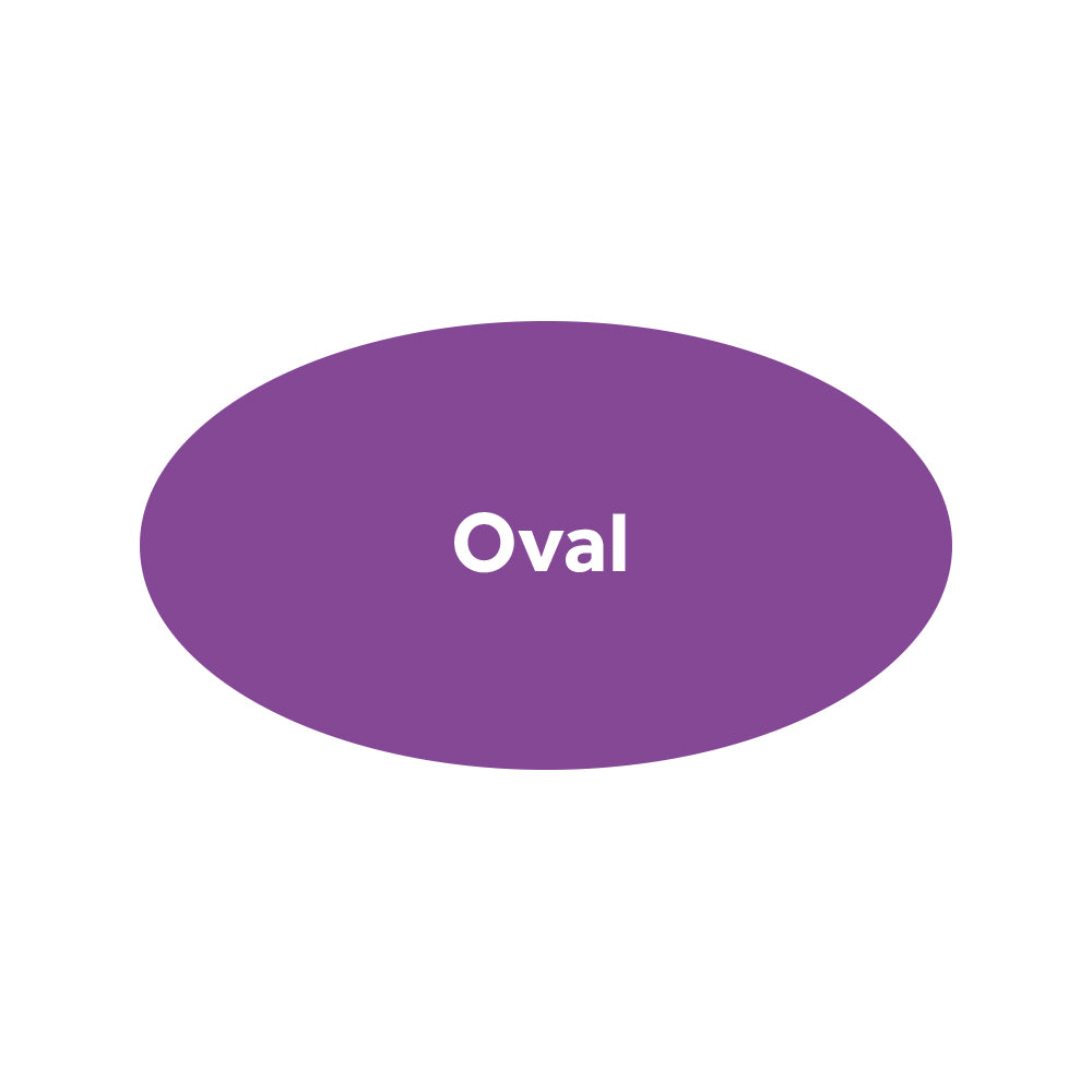 Oval Stickers - Premium Paper / Eco Friendly