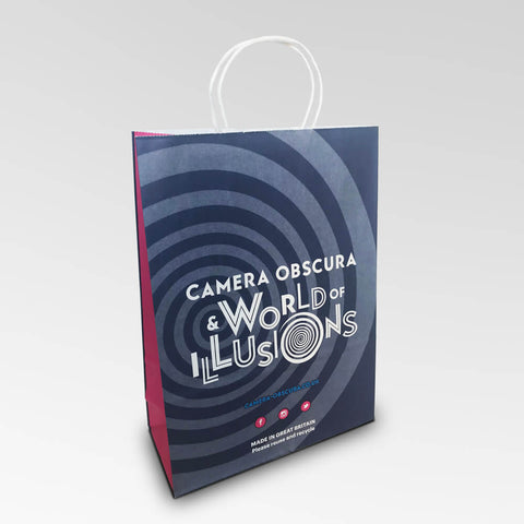 Large Twist Handle Paper Bags - 260 x 110 x 350mm (10.2x4.3x13.8")