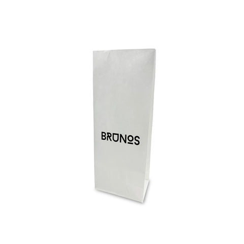 SOS Block Bottom Grab Bags - Digital Print 110 x 80 x 310mm - White Kraft