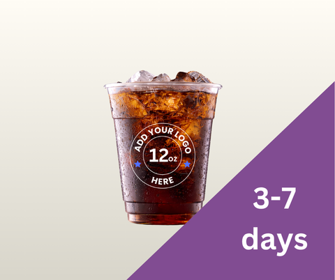 12oz Express Personalised Plastic Cups - RPET 100% Recyclable