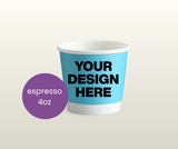 4oz Custom Branded Espresso / Sample Cups