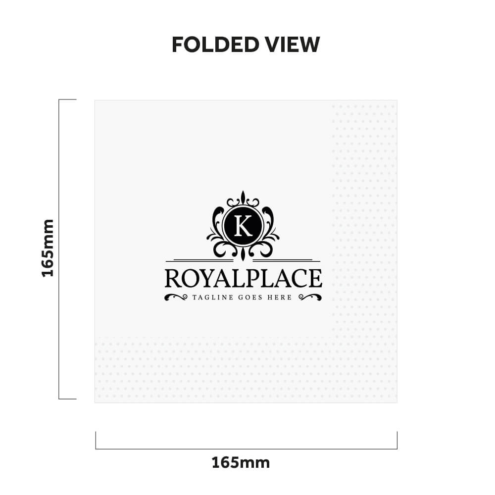 33cm lunch napkins custom printed