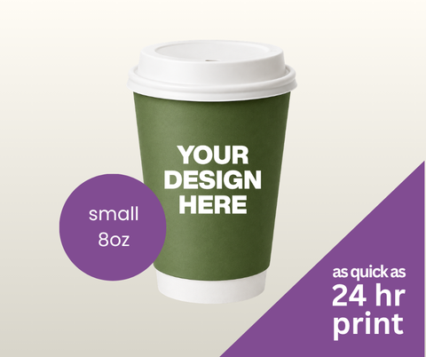 Express 8oz Double Wall Custom Branded Coffee Cups