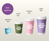 Express 8oz Double Wall Custom Branded Coffee Cups