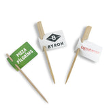 paper food flags printed