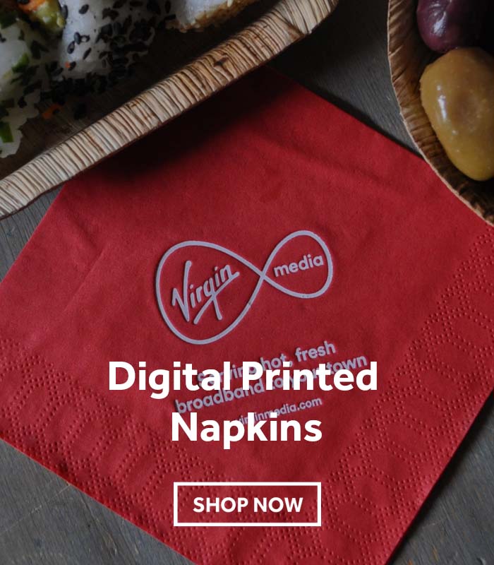 personalised napkins printed fast digital print