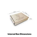 Personalised Letterbox Boxes 101mm x 101mm x 20mm White / Brown