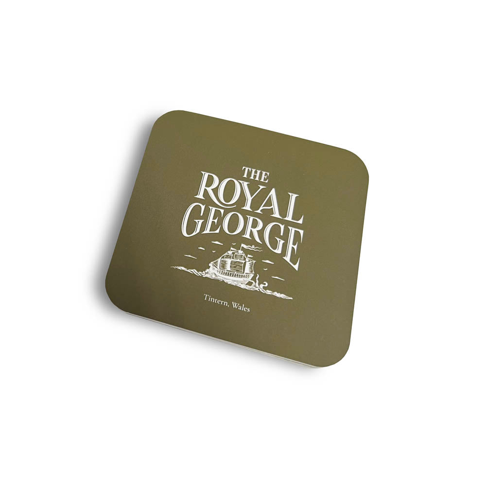 square printed paper coasters