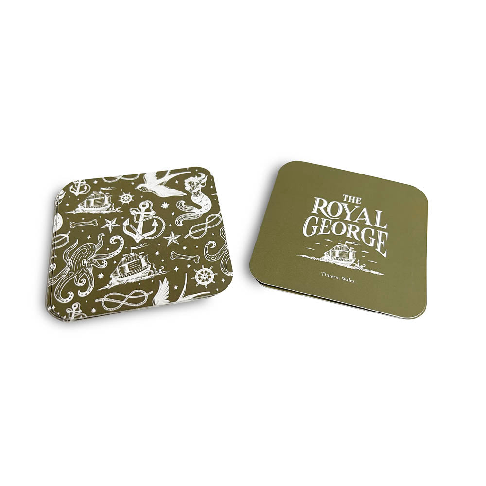 printed paper coasters