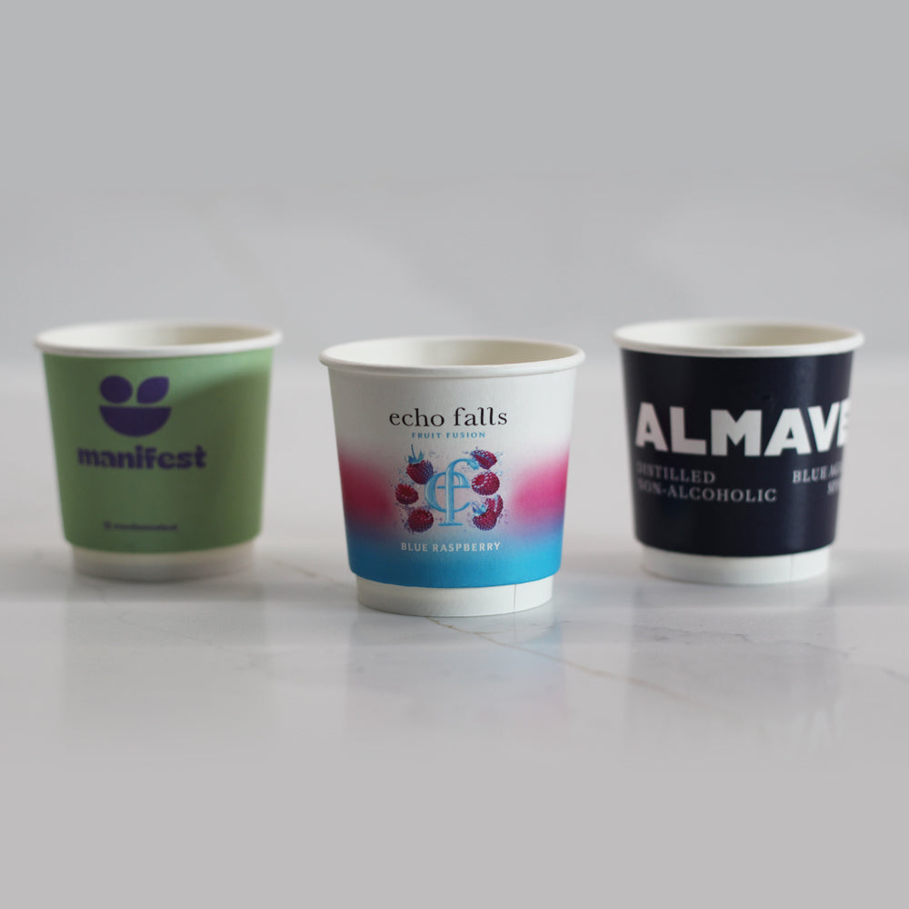 4oz Custom Branded Espresso / Sample Cups - PackGenie