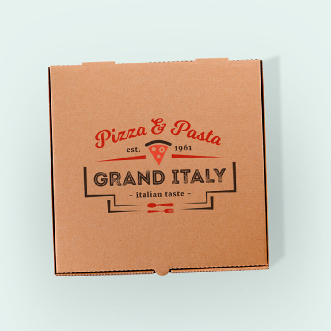 7 Inch Digital Printed Pizza Boxes (Overprinted) - PackGenie