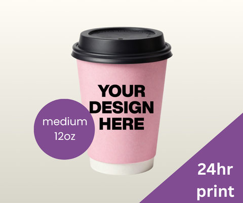 Express 12oz Double Wall Custom Branded Coffee Cups