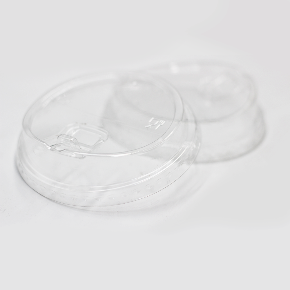 Plastic rpet sip through lid