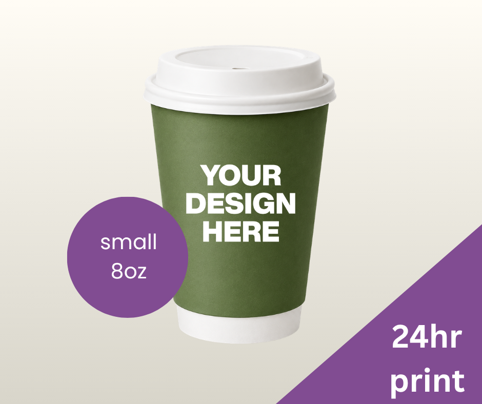 Express 8oz Double Wall Custom Branded Coffee Cups