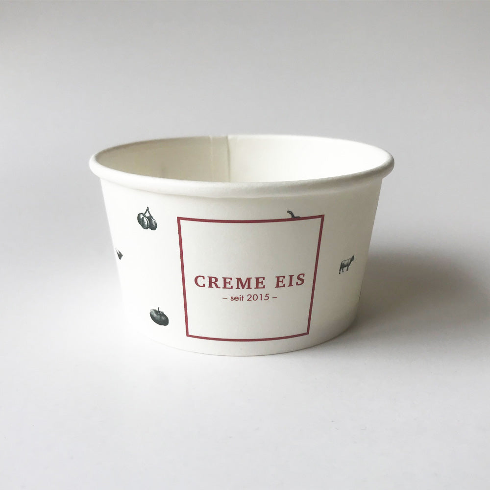 8oz printed ice cream paper cups