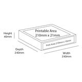 Customised Mailer Boxes 240mm x 240mm x 40mm - White