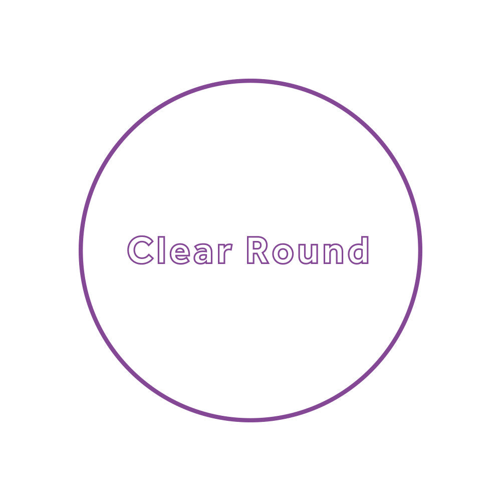 clear round stickers
