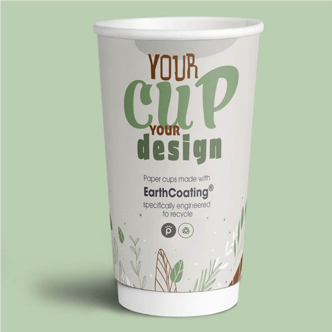 20oz Custom Branded reCUP Double Wall Recyclable Cups with EarthCoating®