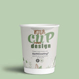 branded paper cups - eco friendly recup printed using recyclable earth coating 8oz