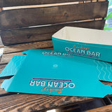 food trays with logo on