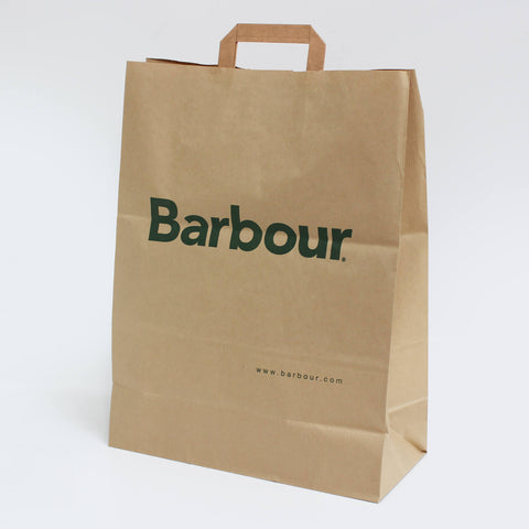 XLarge Brown  Carrier Bags - 1 Colour Print (Internal Handle 80gsm)