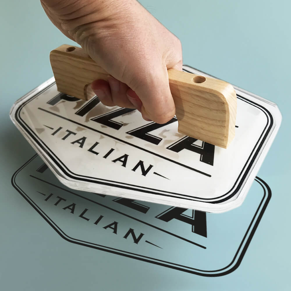 X Large Pizza Box Stamp Kit (225 x 175mm) - PackGenie