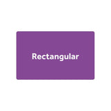 rectangular printed sticker on rolls