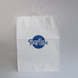 large white retail paper bag