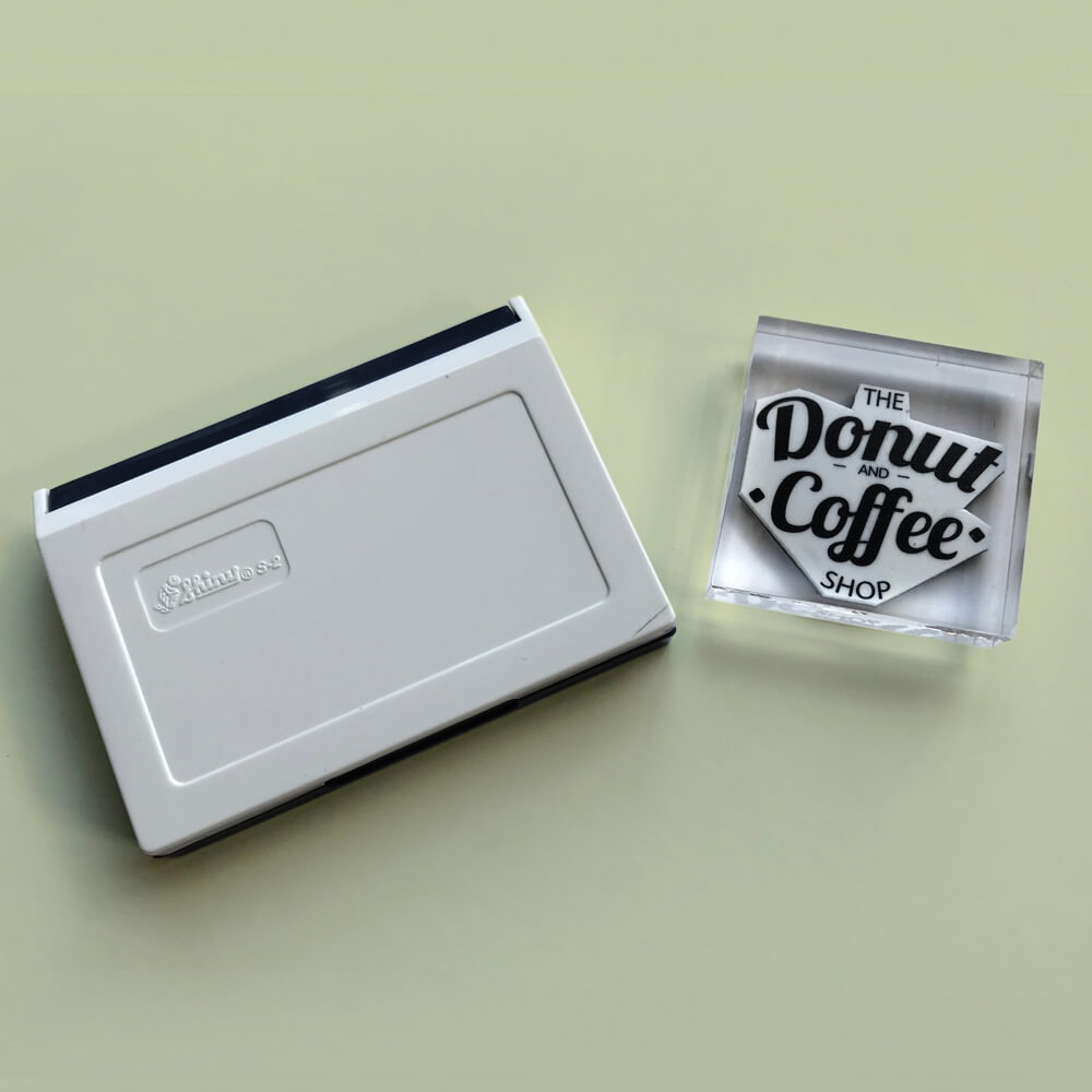 Paper Cup Stamp (40x40mm or 45x45mm)