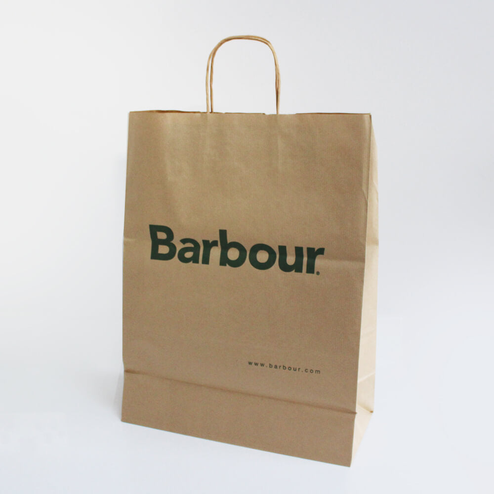 Brown Luxury Twist Handle Carrier Bags 1 Colour Print PackGenie