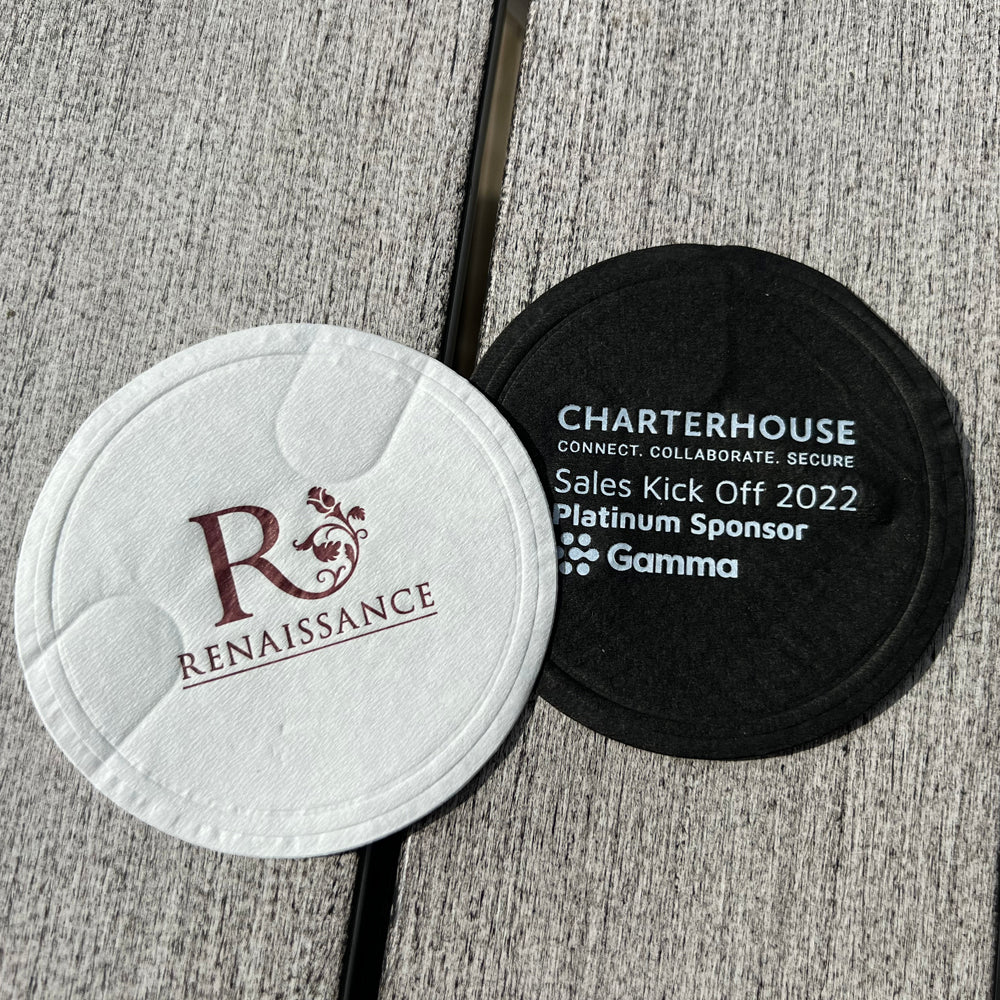 round printed coasters
