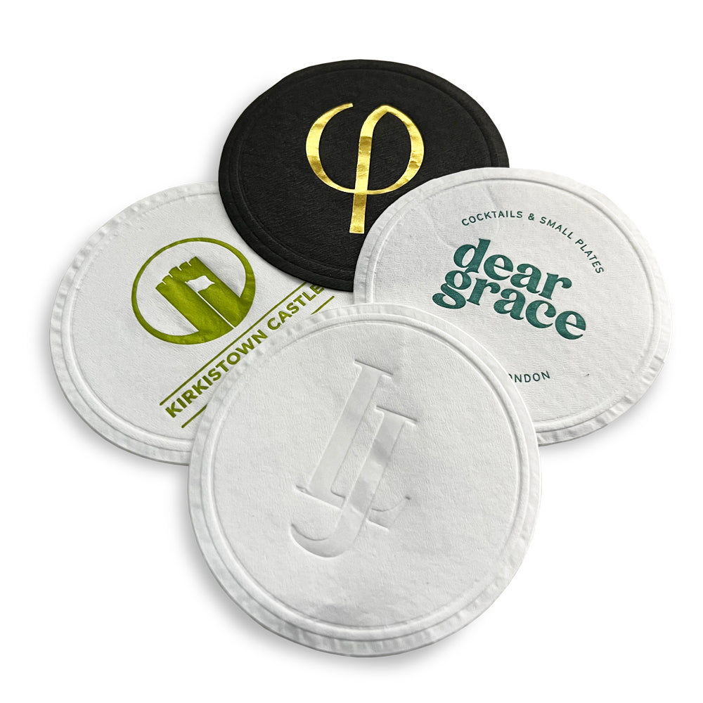 custom printed drink coasters