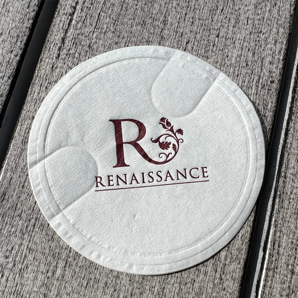 custom printed coasters wax back