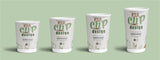 custom printed recyclable paper cups eco friendly in sizes: 8oz / 12oz / 16oz / 20oz