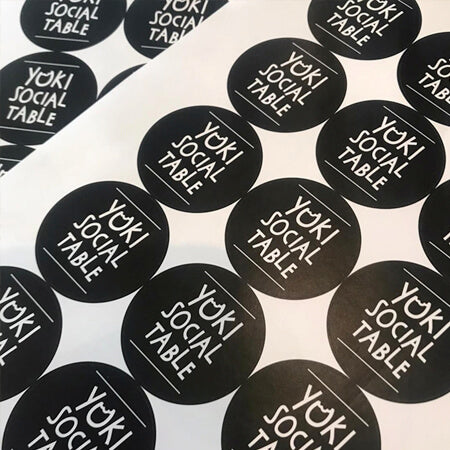 Tissue Papper Sticker Round Stickers for Tissue Paper - Premium Paper / Eco Friendly - PackGenie