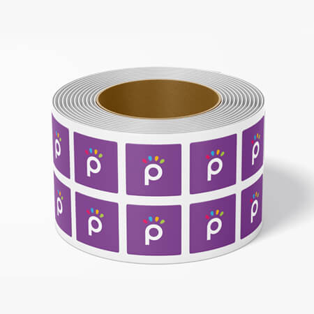 Sticker Rolls Square Rounded Square Stickers - Premium Paper on Rolls - PackGenie
