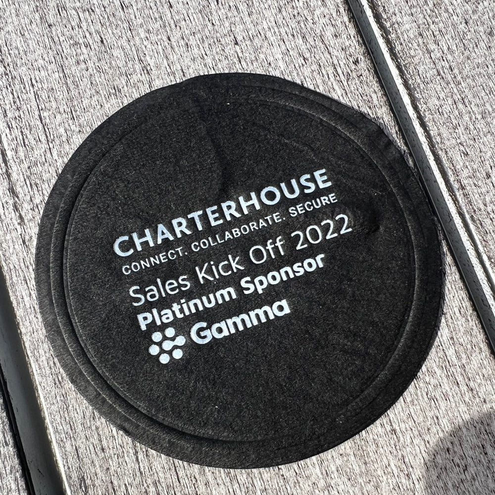 printed wax back coasters