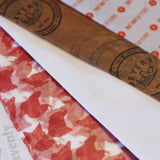 custom printed wax wrapping paper sheets uk