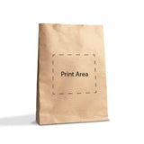 Medium SOS Block Bottom Bags - 1 Colour Print 175 x 115 x 345mm Brown