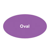 oval sticker printed with logo on