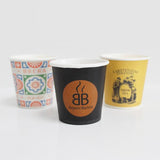 4oz branded paper cups