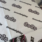 personalised foil lined paper sheets