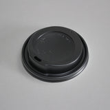 plastic coffee cup lid - black - 16oz - 12 oz