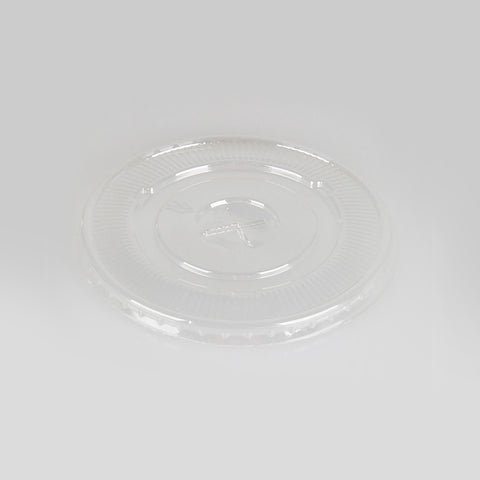Ø95mm Flat Lid with Straw Slot (for Custom Printed PET Glasses)