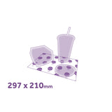 printed grease proof paper for fast food restaurant 