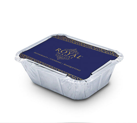 Custom printed paper lids for foil container No. 2
